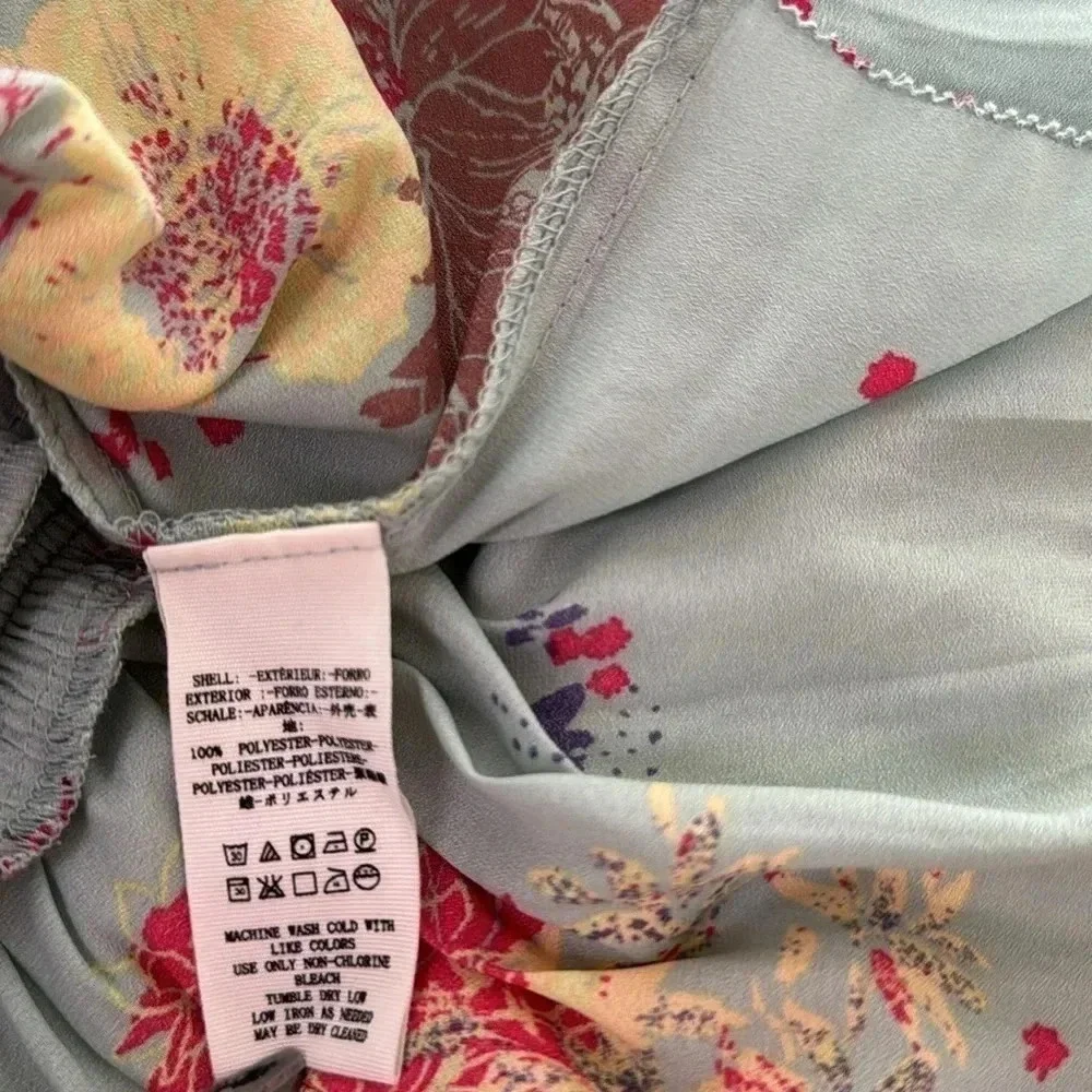 Free People Blue Purple Haze Boho Tunic Tank Top S - Picture 4 of 4